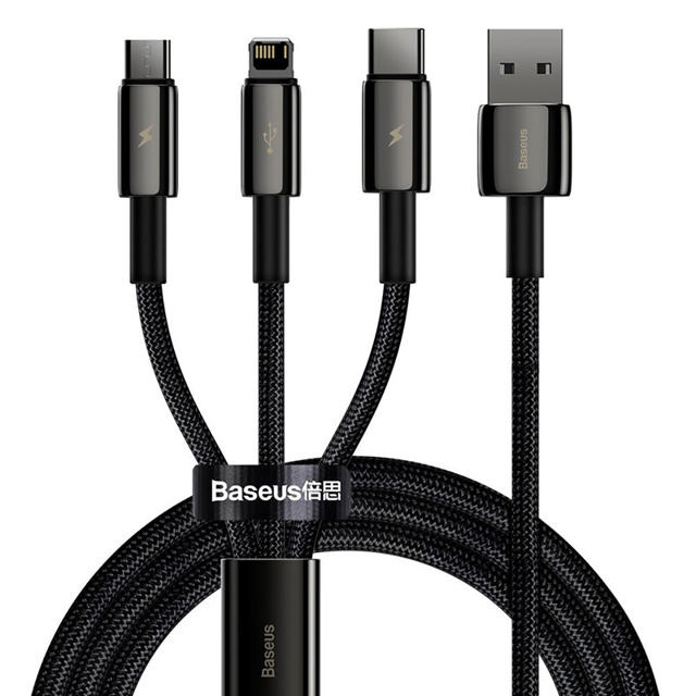 BASEUS 3IN1 USB-C MICRO LH 1.5M