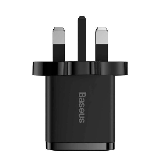 BASEUS WALL CHARGER 2.1A DUAL USB UK - BLACK