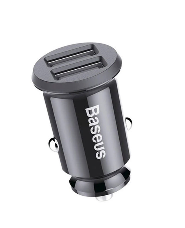 BASEUS PHONE CAR CHARGER 3.1A - BLACK