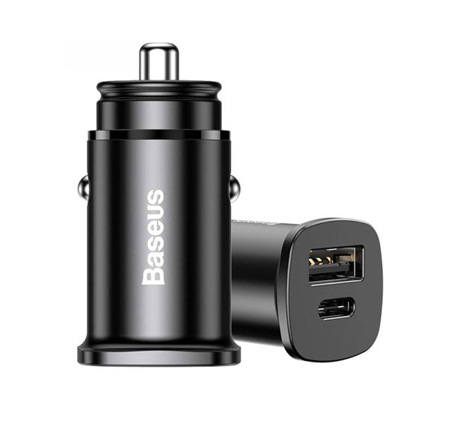 BASEUS CAR CHARGER 30W USB-C USB-A