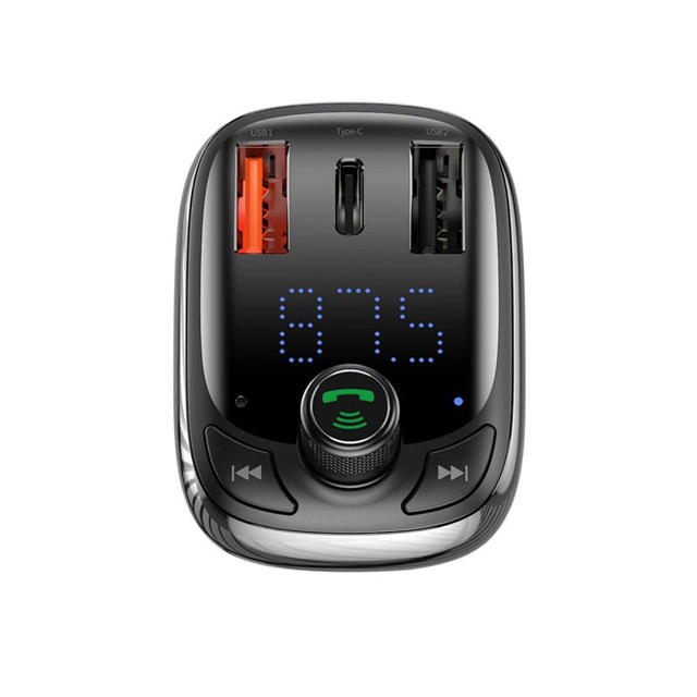 BASEUS CAR FM TRANSMITTER-CHARGER