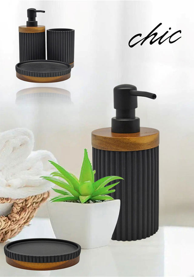 ANKOR CHIC SOAP DISPENSER BLACK 