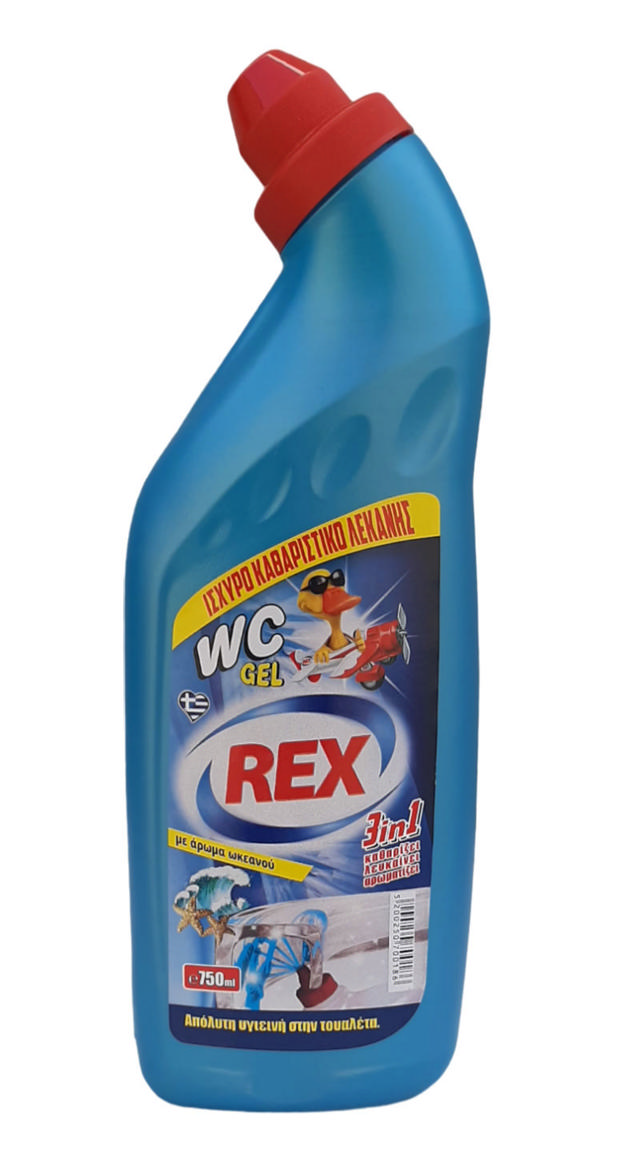 REX WC GEL OCEAN SCENTED BASIN CLEANSER 0.75L