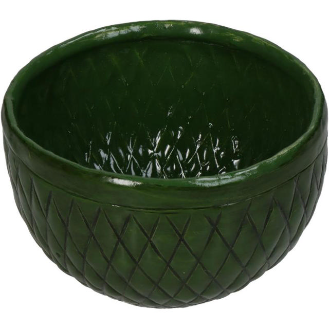 PLANTER ALUMINIUM 11.5X11.5X8CM - GREEN