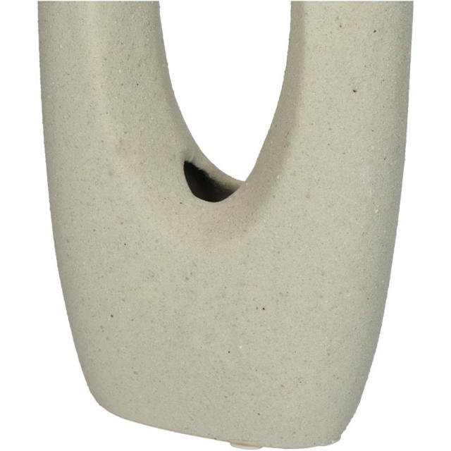 VASE FINE EARTHENWARE CERAMIC 11.2X4.8X27CM - ECRU