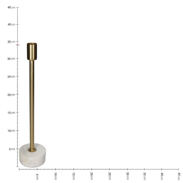 ΚΗΡΟΠΗΓΙΟ ΜΑΡΜΑΡΟ 7.5X7.5X34ΕΚ. - ΧΡΥΣΟ