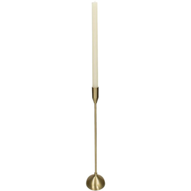 CANDLE HOLDER ALUMINIUM 9X9X33.5CM - GOLD