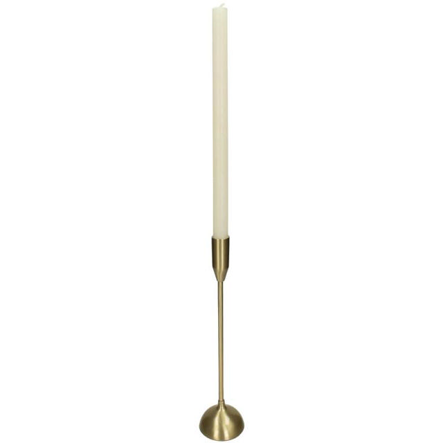 CANDLE HOLDER ALUMINIUM 7.5X7.5X23.5CM - GOLD