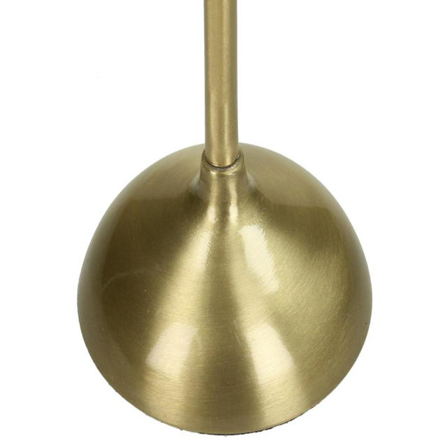 CANDLE HOLDER ALUMINIUM 7.5X7.5X23.5CM - GOLD