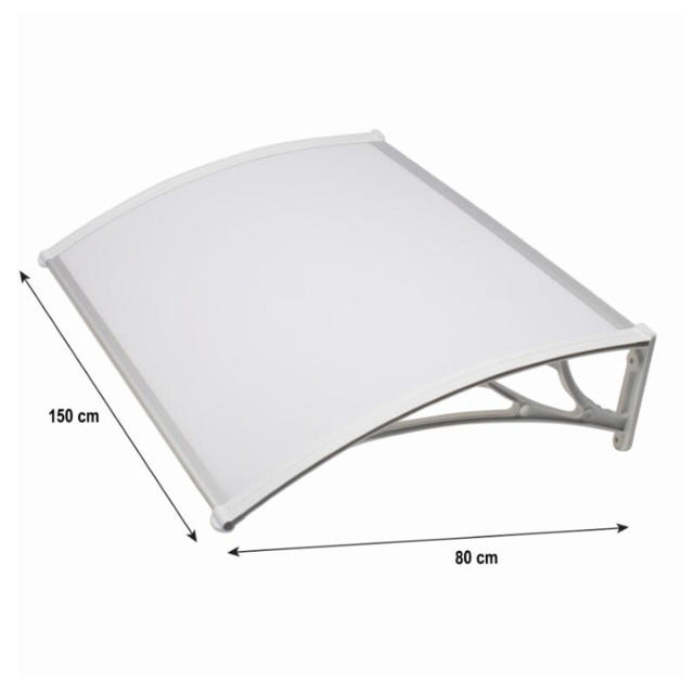 H&C CANOPY 80X150CM WHITE FRAME WHITE PANEL