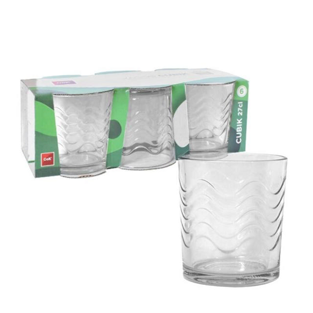 COK TUMBLER CUBIK 27CL SET 6