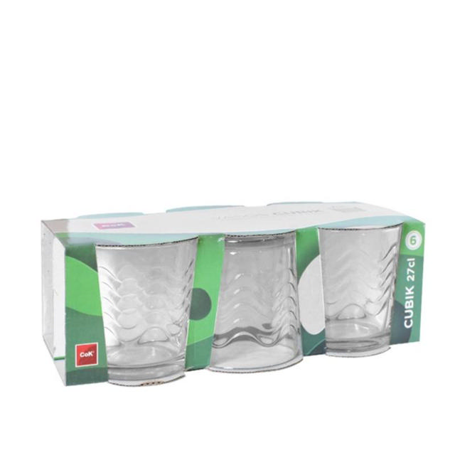 COK TUMBLER CUBIK 27CL SET 6