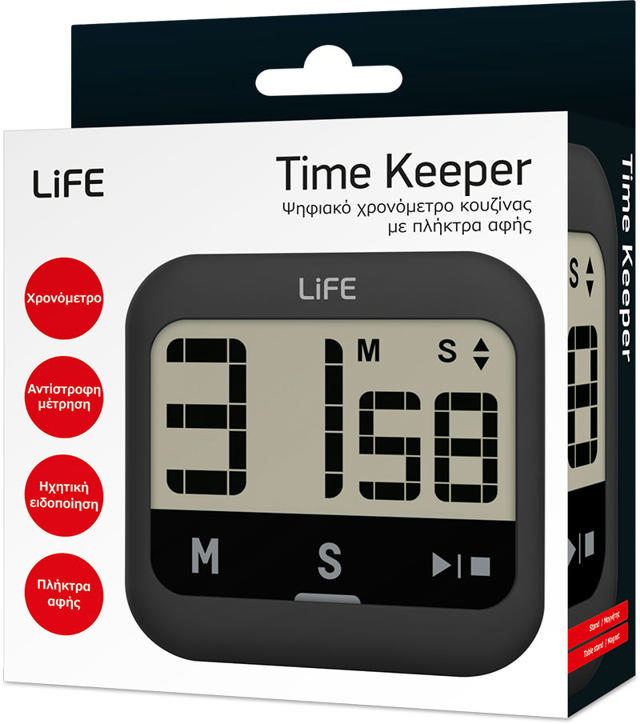 LIFE TIME KEEPER ΨΗΦΙΑΚΟ ΧΡΟΝΟΜΕΤΡΟ ΚΟΥΖΙΝΑΣ