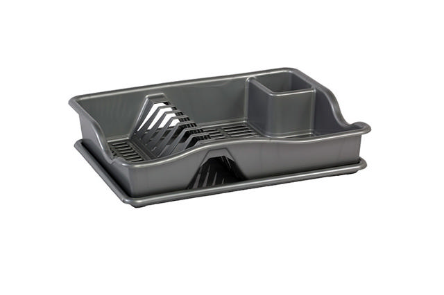 CYCLOPS PLASTIC DISHRACK WITH PLATE - GREY