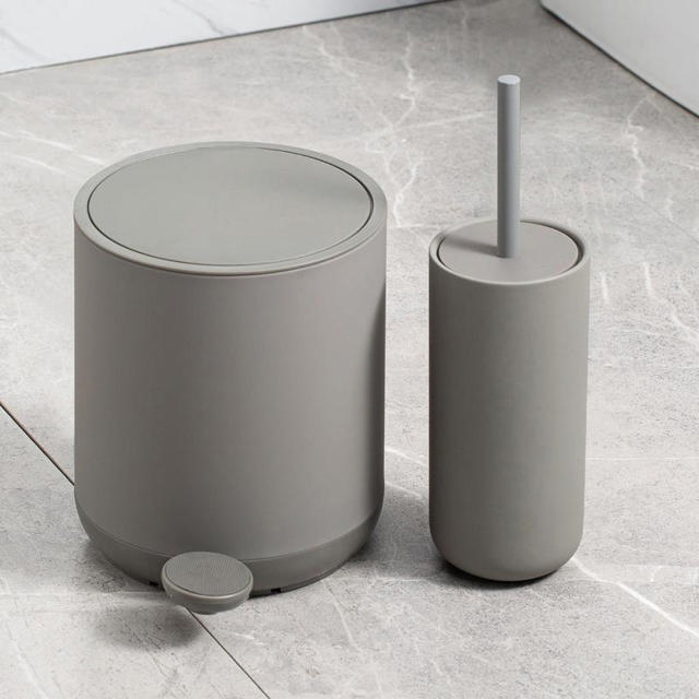 MARVA SCANDI BRUSH HOLDER - GREY