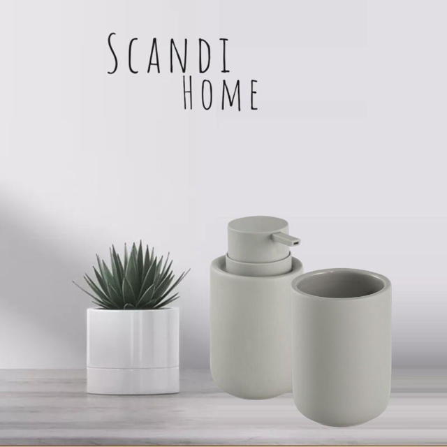 MARVA SCANDI SOAP DISPENSER - GREY