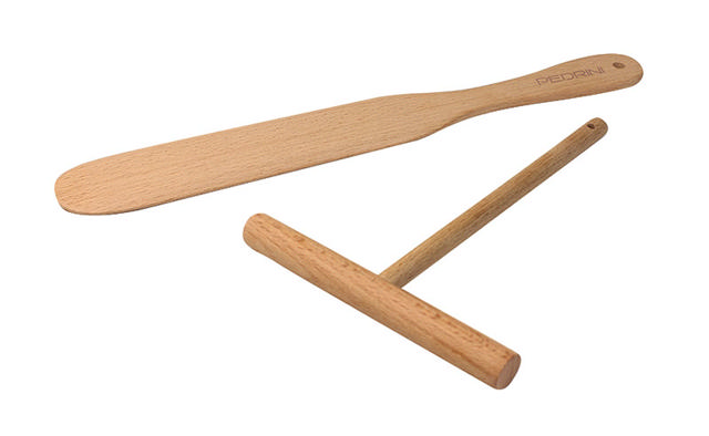 PEDRINI WOODEN CREPE SPATULAS - SET OF 2