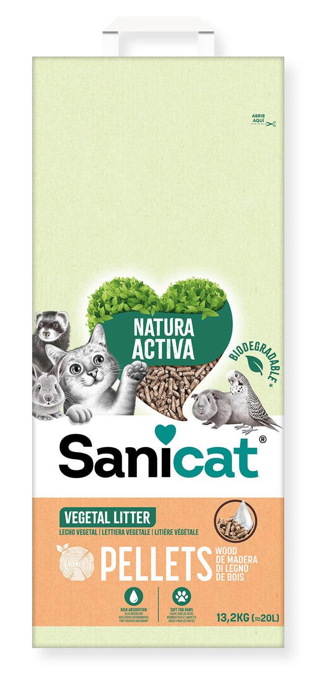 SANICAT WOOD PELLETS 20L NATURA ACTIVA 