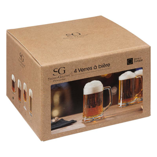 SECRET DE GOURMET SET 4 BEER GLASSES