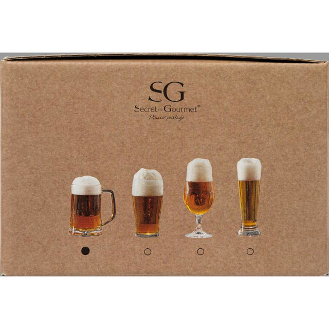 SECRET DE GOURMET SET 4 BEER GLASSES