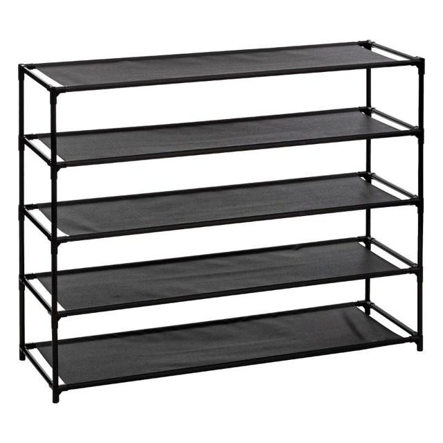 FIVE SHOE RACK WITH 10 SHELVES - GREY