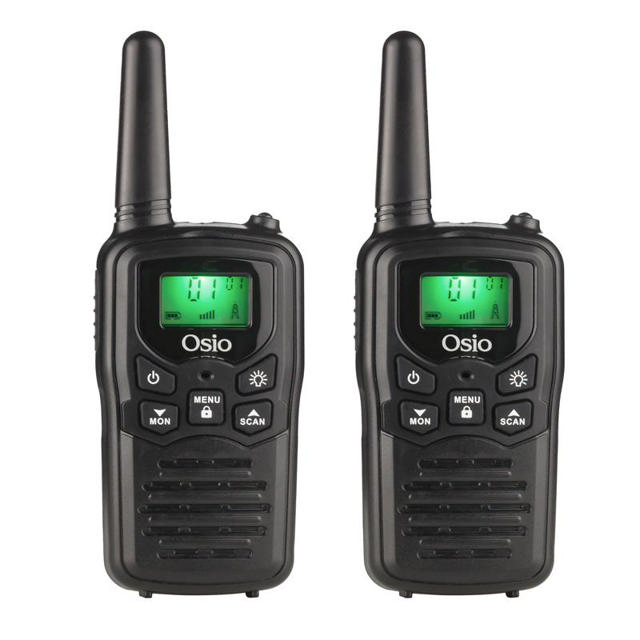 OSIO OPM-1050 PMR WALKIE TALKIE ΜΕ ΦΑΚΟ 8 km – 0.5W - ΜΑΥΡΟ