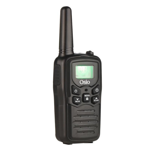 OSIO OPM-1050 PMR WALKIE TALKIE ΜΕ ΦΑΚΟ 8 km – 0.5W - ΜΑΥΡΟ