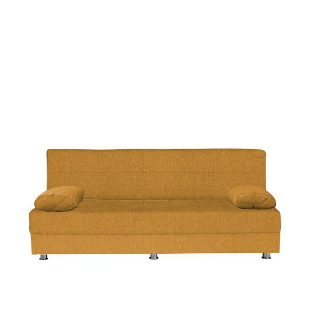 LAURA SOFA-BED 3 SEATER 190X75X80CM - MUSTARD
