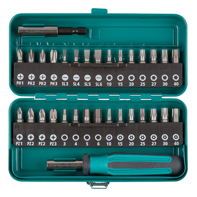 WOLFCRAFT 1 STANDARD BIT SET 32 PCS