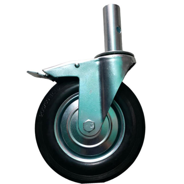 WHEEL A1158 160X40MM BLACK STOPPER