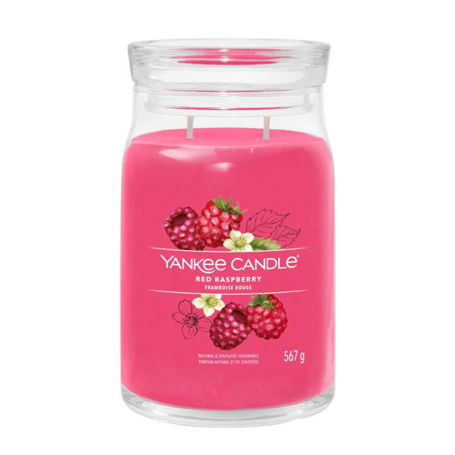 YANKEE SIGNATURE LARGE JAR RED RASPBERRY