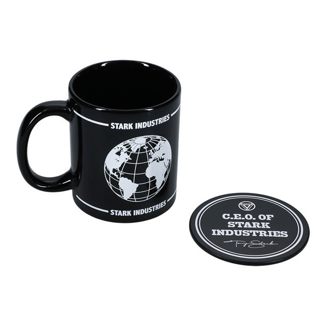 STARK INDUSTRIES MUG AND COASTER