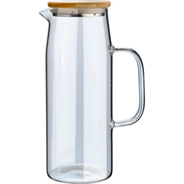 JUG GLASS 1L WITH LID BAMB00