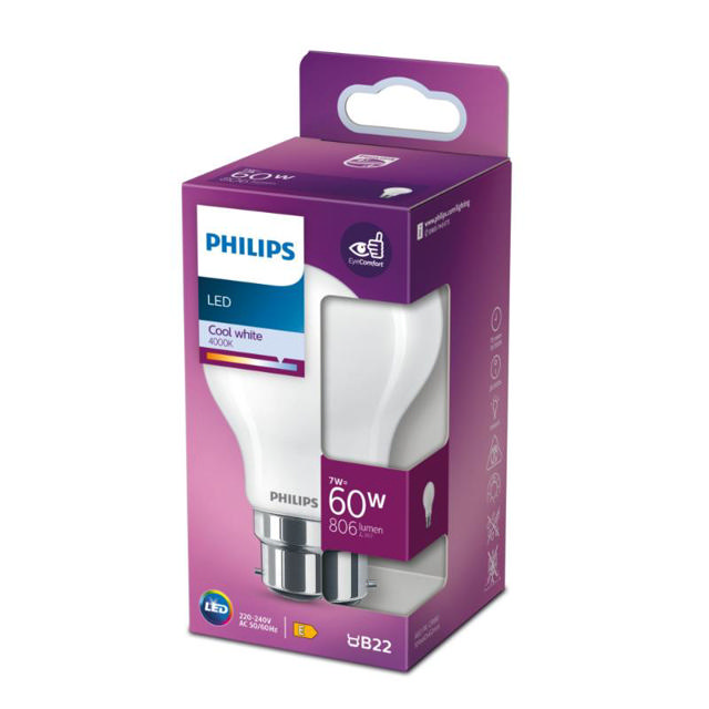 PHILIPS LED CLASSIC 60W A60 B22