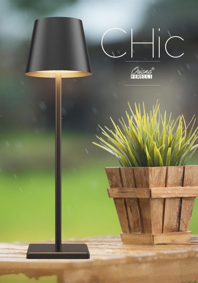 OF CHICK LED TAB LAMP 38CM Black