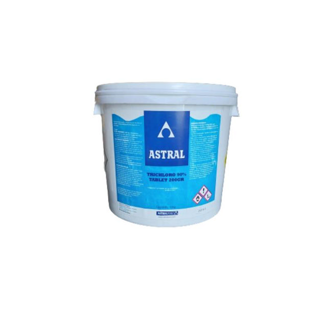  ASTRAL ΤΡΙΧΛΩΡΟ 90% ΤΑΜΠΛΕΤΑ 200GR (5KG)