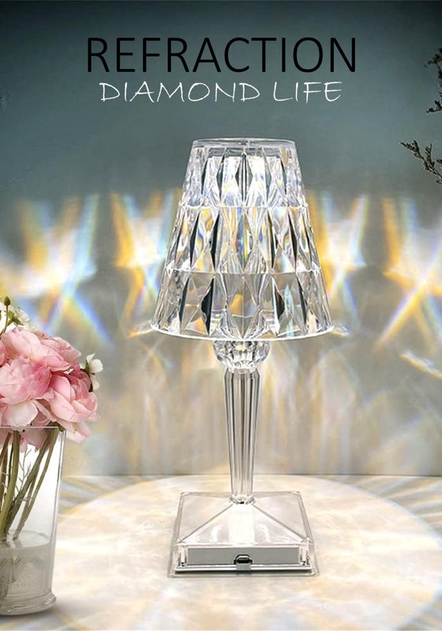 ΦΩΤΙΣΤΙΚΟ ΕΠΙΤΡΑΠΕΖΙΟ LED DIAMANT 26CM