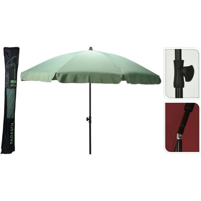 GARDEN UMBRELLA 200CM - GREEN