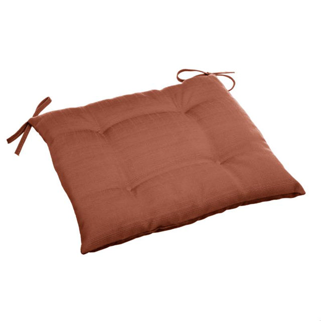 SEAT CUSHION KORAI 40X40X4CM 4P - TERRACOTA