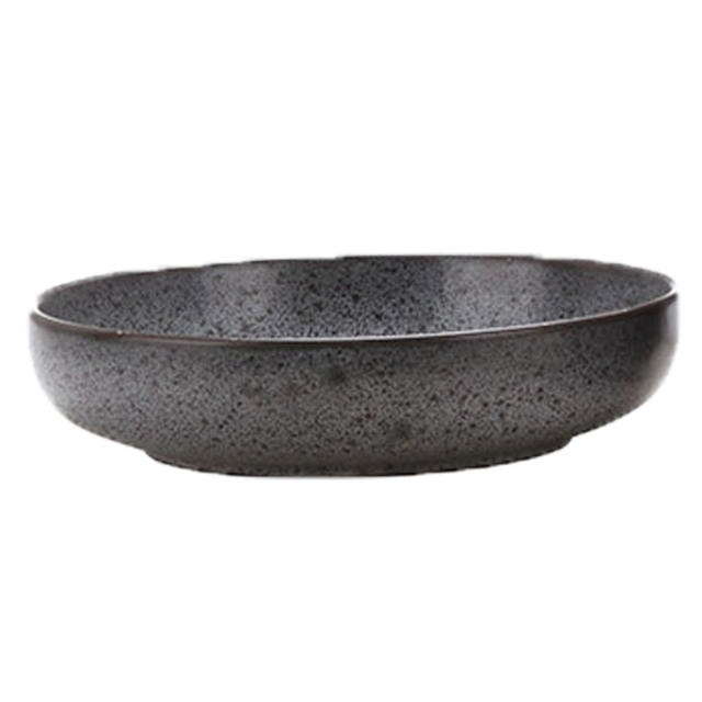 DALIA DEEP PLATE 22X5CM - GREY