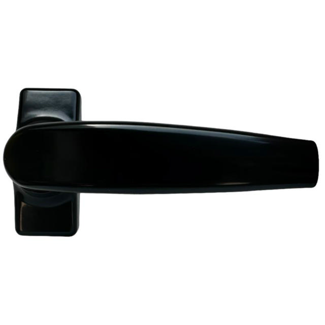 SQUARE HANDLES SET FOR ALUMINIUM DOOR - BLACK