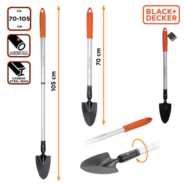 BLACK & DECKER EXPANDABLE ALUMINIUM TROWEL