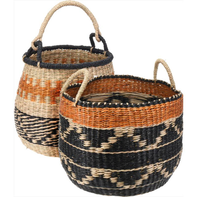 ROUND WATER HYACINTH BASKET - MEDIUM