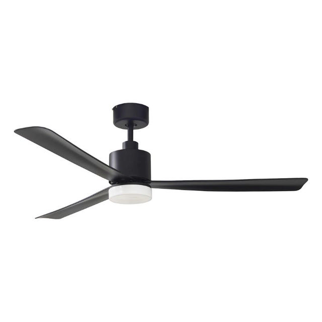 SUNLIGHT 'AEROLITE' CEILING FAN DC MOTOR 3-ABS BLADES 52-INCH BLACK LED 24W 1755LM 3CCT REM. CONTROL