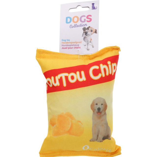 DOG TOY BAG OF POTATO CHIPS