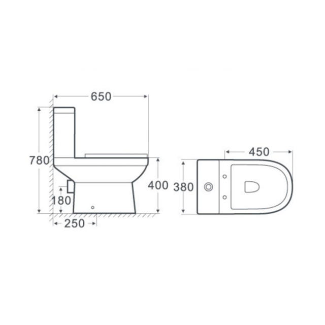 LIFA ΤΟΥΑΛΕΤΑ SLIM S-TRAP 22CM