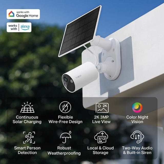 TP LINK TAPO C410 KIT SOLAR -POWERED SECURITY CAMERA