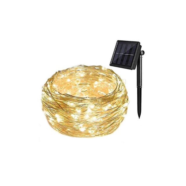 EZSOLAR SOLAR STRING LIGHT 10M RGB - BLACK