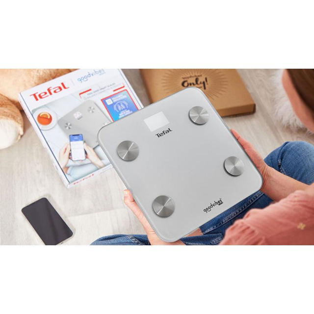 TEFAL BATHROOM SCALE GOODVIBES BLUETOOTH GREY BM9600