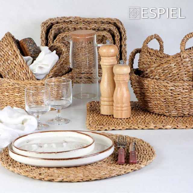 ESPIEL SEAGRASS BREAD BASKET 20X10CM